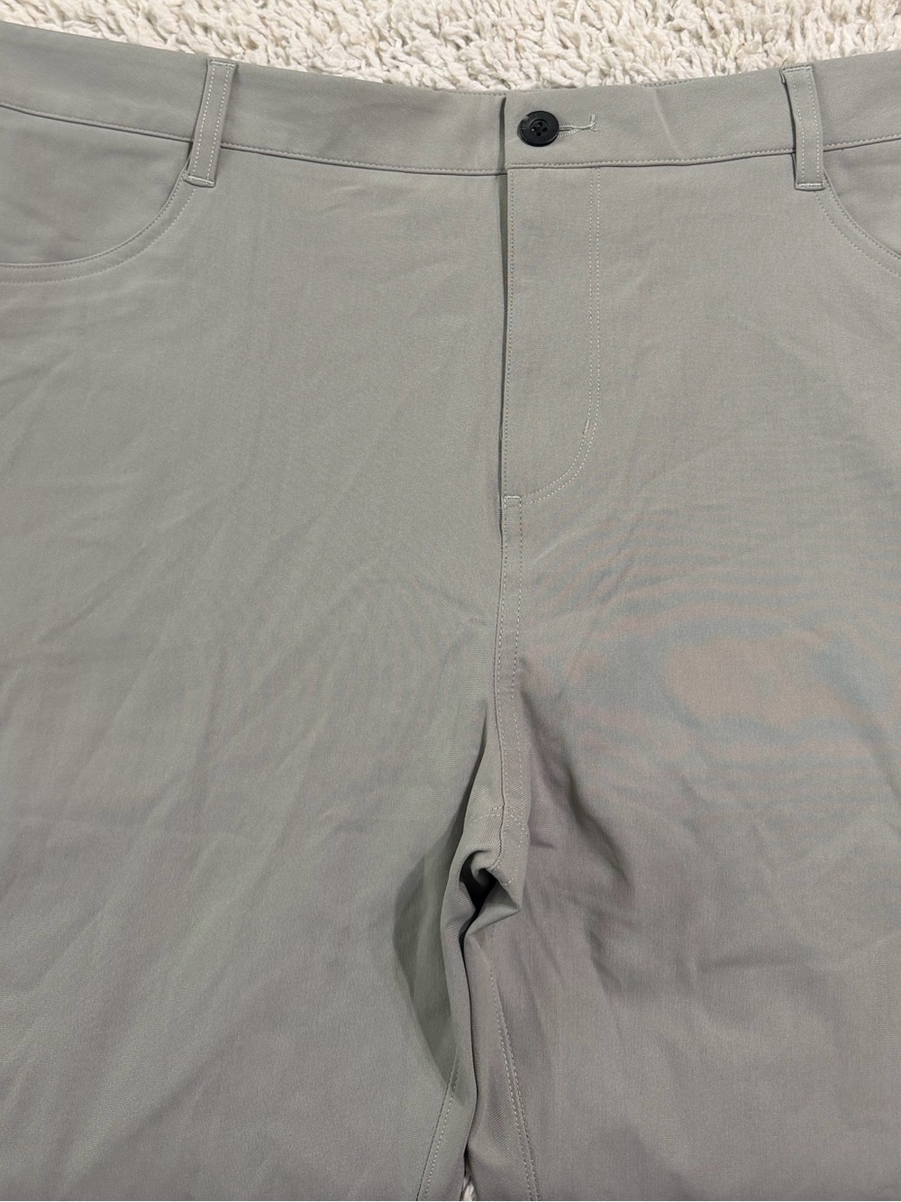 Vuori Meta pants Size 38X32 light gray five pocket design waistband - Picture 14 of 14